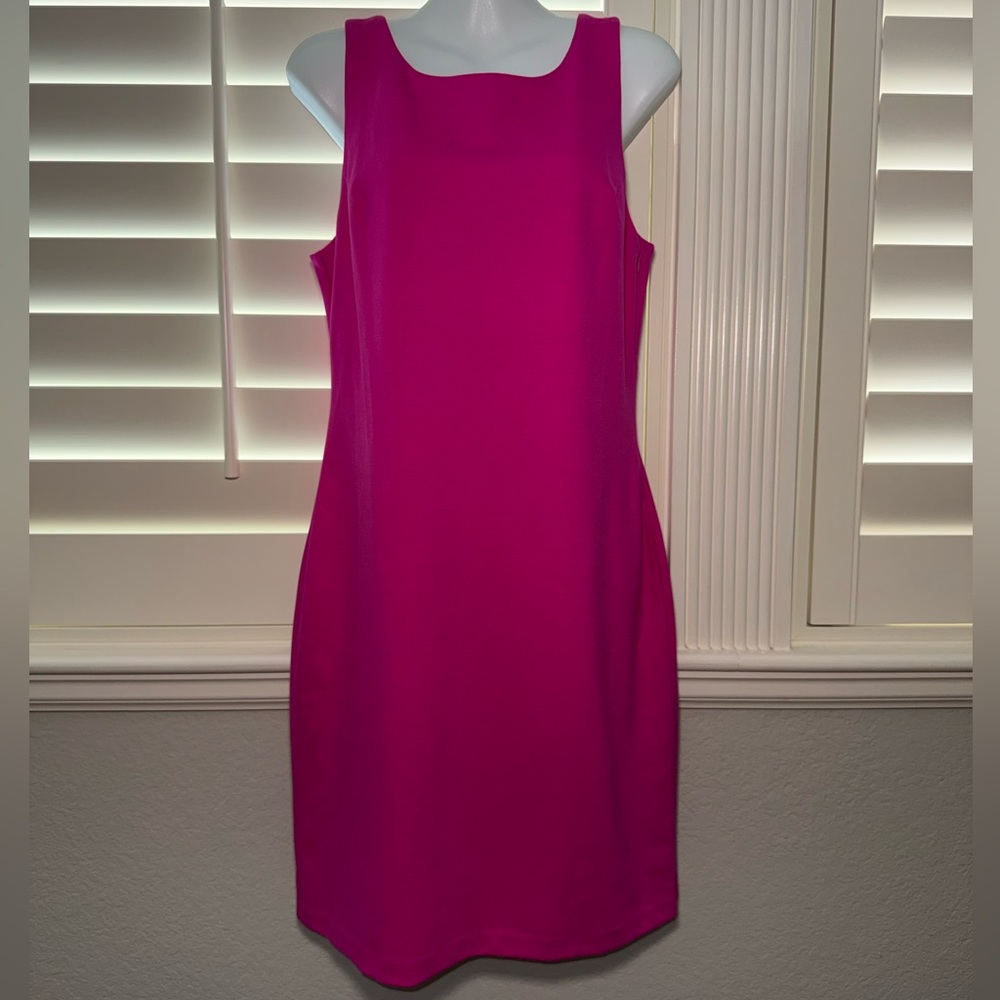 Gorgeous Amanda Uprichard Vibrant Pink Ladder Back Dress Size Large